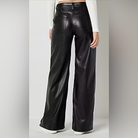 Arizona Juniors Womens Mid Rise Flat Front Wide Leg Pant - Picture 3 of 9